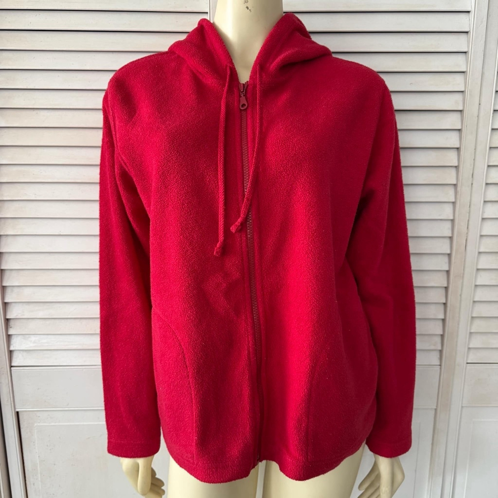 Women's Sonoma Jean Company Red Fleece Hoodie Size M